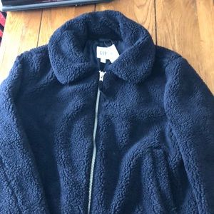 gap teddy bomber jacket